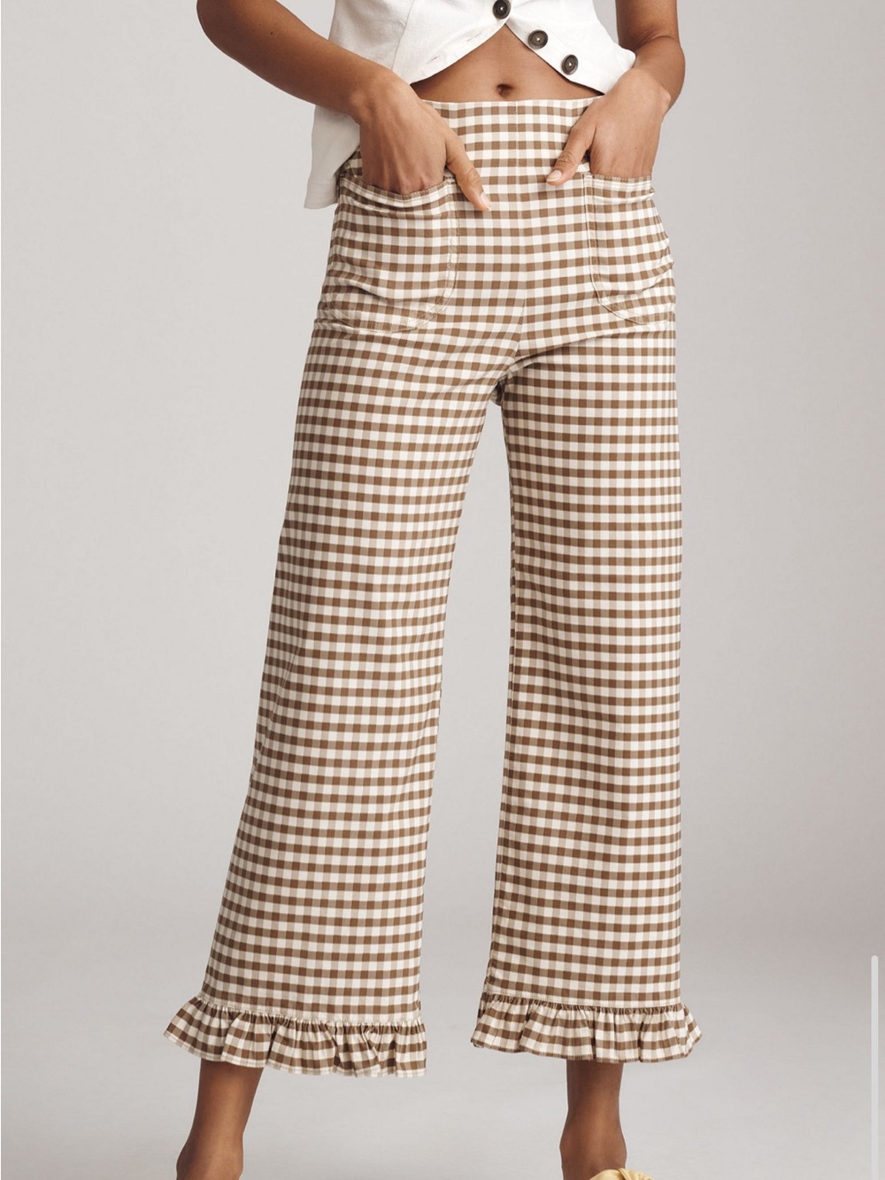 Anthropologie Maeve Colette high rise wide leg pants- magic fabric edition - Picture 3 of 4